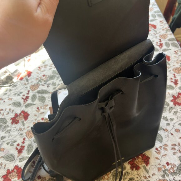 Mansur Gavriel Mini Backpack Black - Picture 3 of 5